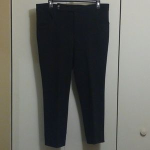 Vintage 1970s black textured polyester slacks